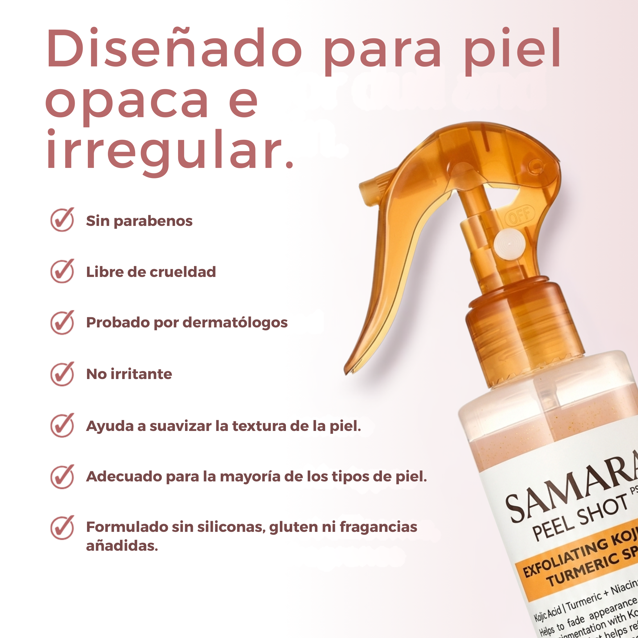 Spray esfoliante corpo - Acido Kojico + Curcuma miniatura 5